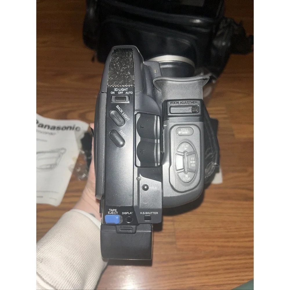 Panasonic Palmcorde PV-A207 Accessories Charger 2 Batteries, Carrier & Booklet